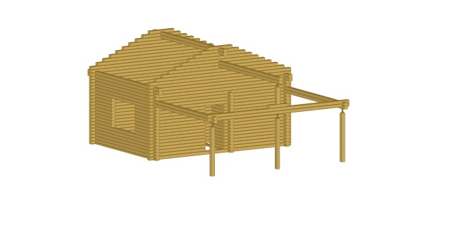 Баня 25м3 проф.брус 150-180мм 312500руб