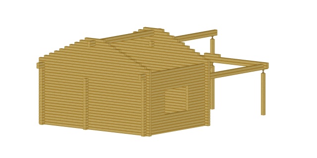 Баня 25м3 проф.брус 150-180мм 312500руб